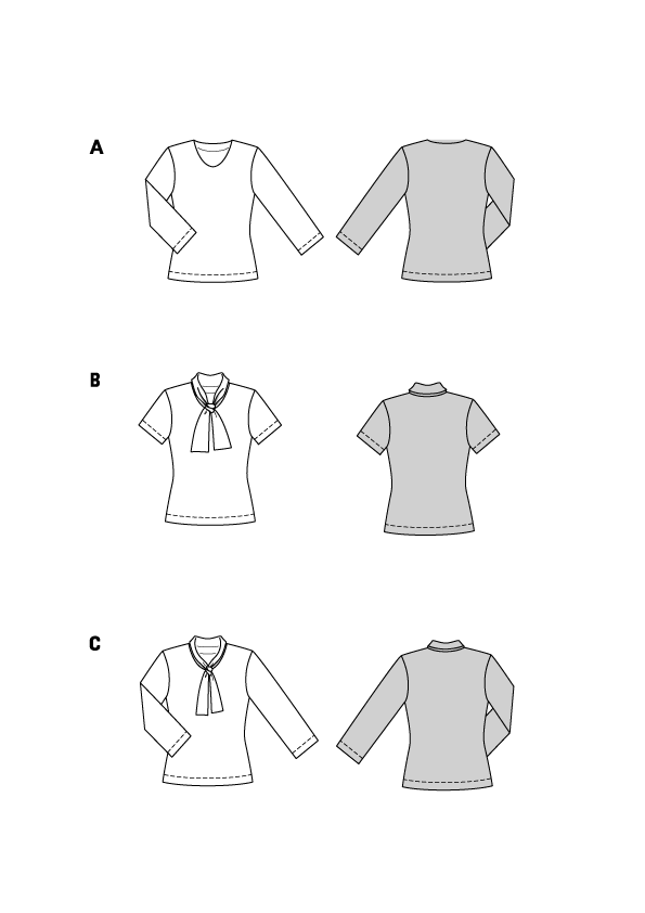 Schnittmuster Shirt, Burda 5689