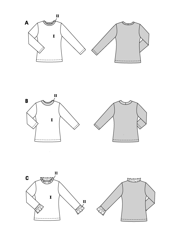 Naaipatroon Burda 5705 Shirt, Nl/Dui/En/Fr