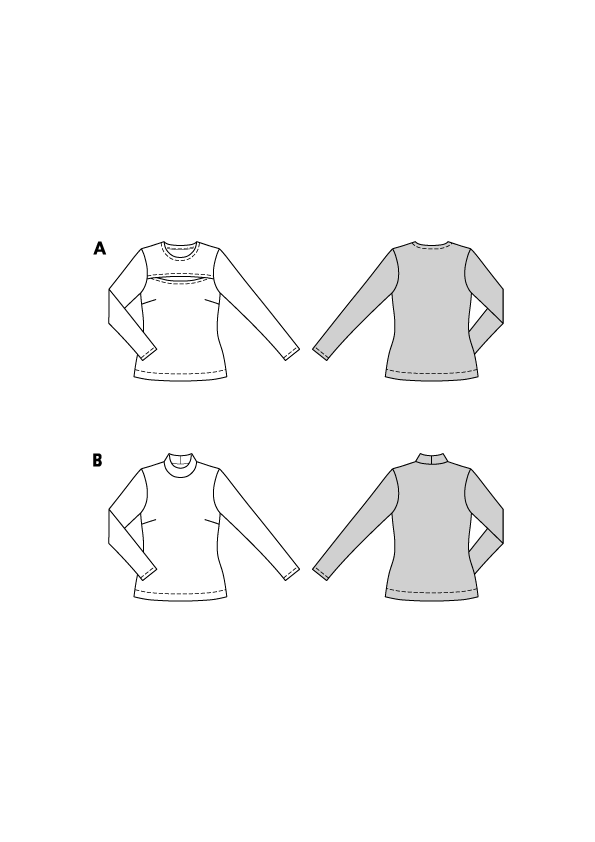 Schnittmuster Shirt, Burda 5717