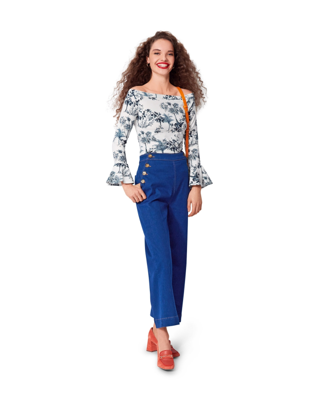 Naaipatroon Burda 5730 Shirt, Nl/Dui/En/Fr