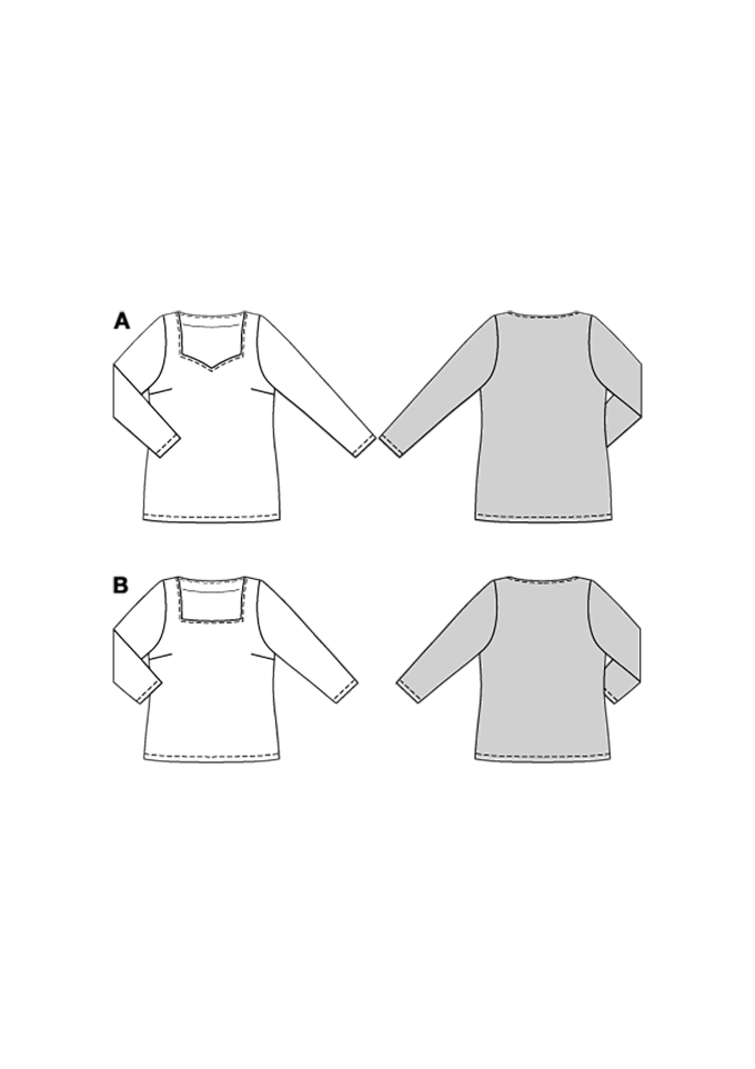 Naaipatroon Burda 5731 Shirt, Nl/Dui/En/Fr