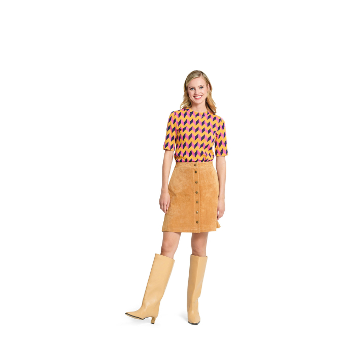 Naaipatroon shirt, Burda 5876, Nl/Dui/En/Fr