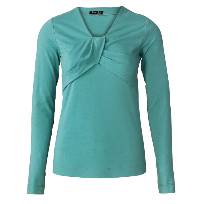 Naaipatroon shirt, Burda 5886,  Nl/Dui/En/Fr