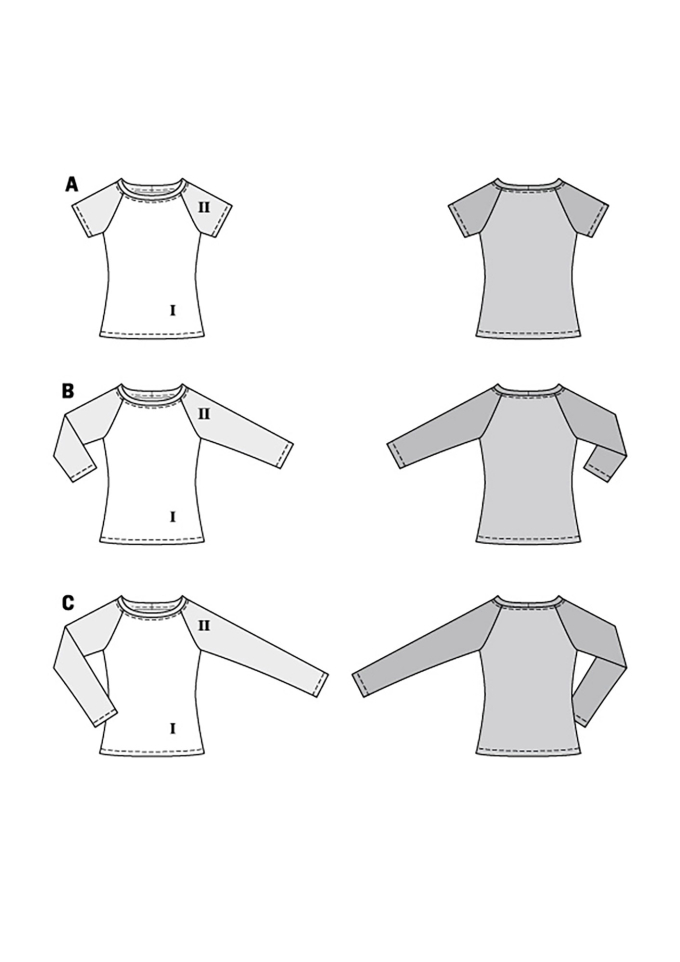 Naaipatroon shirt, Burda 6028, Nl/Dui/En/Fr