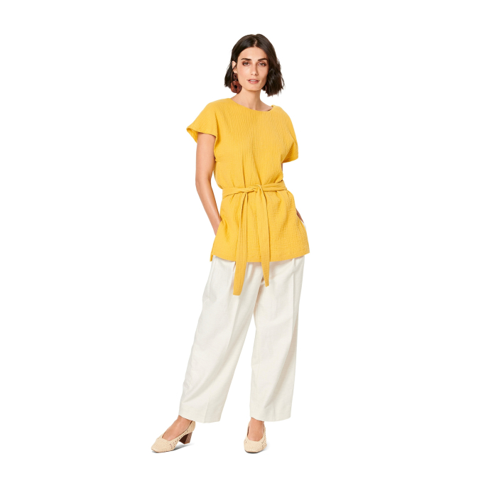 Naaipatroon shirt, Burda 6204, Nl/Dui/En/Fr
