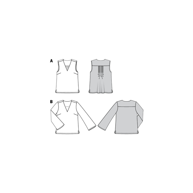 Naaipatroon shirt, Burda 6234, Nl/Dui/En/Fr
