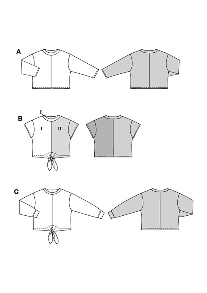 Naaipatroon Shirt Dames, Burda 5763, Nl/Dui/En/Fr