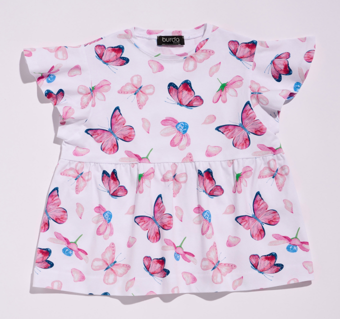 Patron Burda 9205 t-shirt enfant, version papier, en français