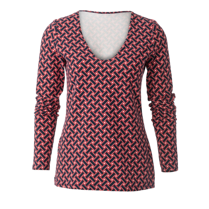 Naaipatroon shirt en jurk, Burda 6075, Nl/Dui/En/Fr