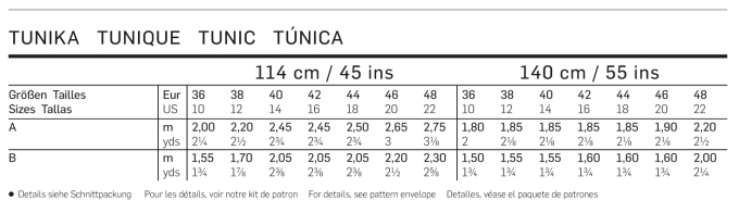 Tuniek, Burda 6683, Dui/En/Fr