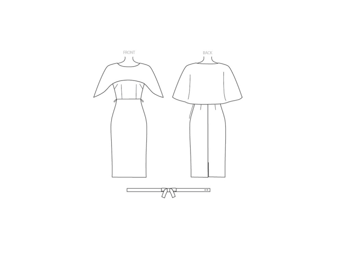 Patron Vogue 1579 robe de créateur, en français