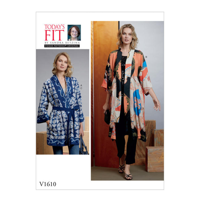 Naaipatroon Vogue 1610 designer kimono, one size, Dui/En/Fr