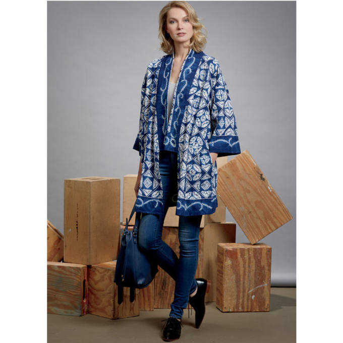 Naaipatroon Vogue 1610 designer kimono, one size, Dui/En/Fr