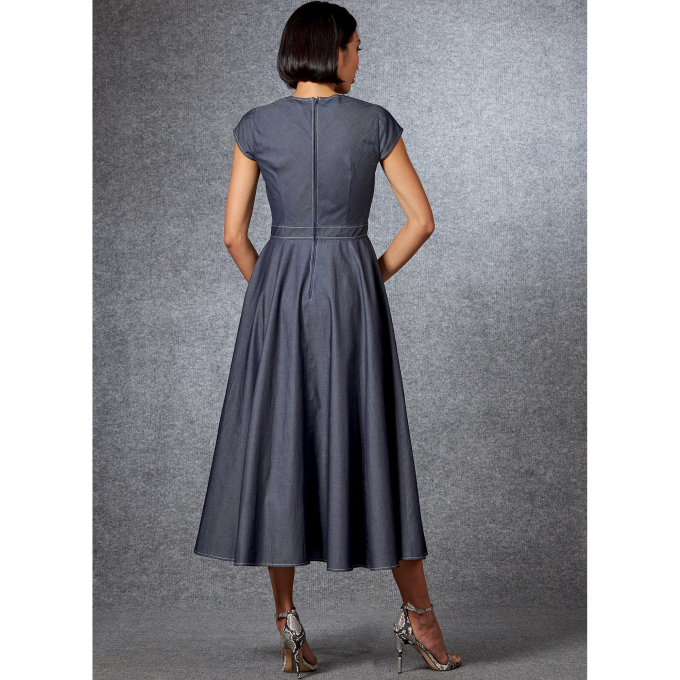Patron Vogue 1672 robe, taille 32-40, en français
