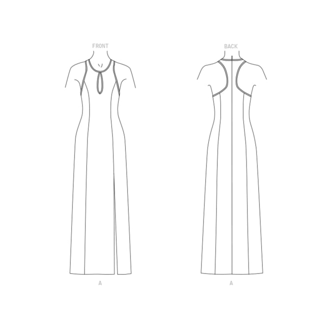 Patron Vogue 1692 robe, taille 42-50, en français