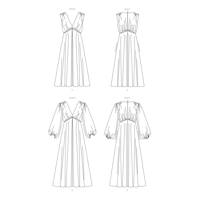 Patron Vogue 1699 robe, taille 34-42, en français