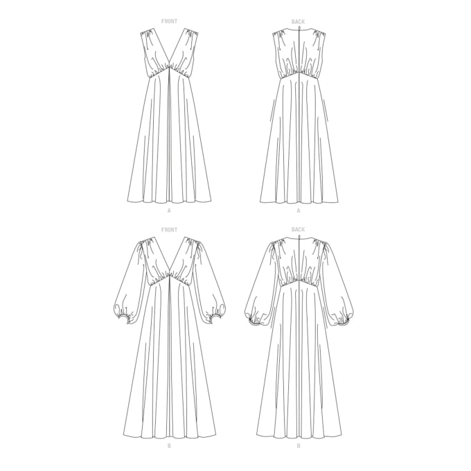 Patron Vogue 1699 robe, taille 42-50, en français