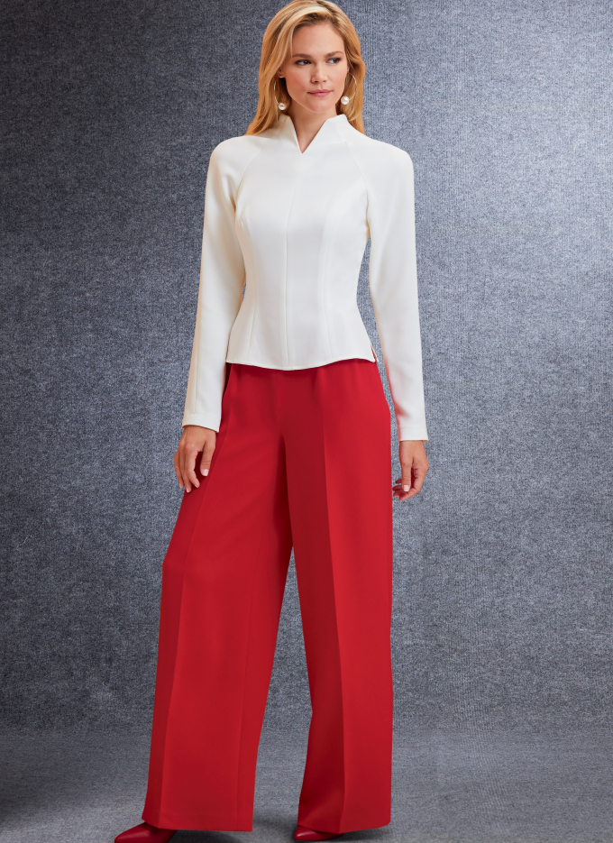 Naaipatroon Vogue 1741 combinatie, maat  40-48, Dui/En/Fr