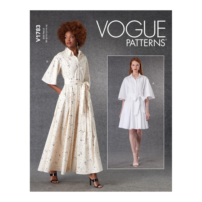 Naaipatroon Vogue 1783 jurk, maat 34-42, Dui/En/Fr
