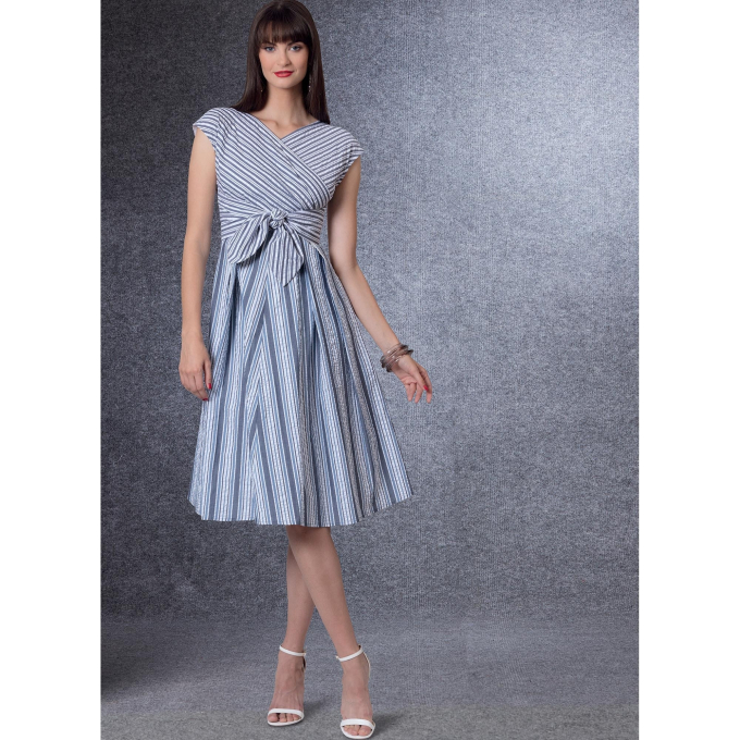 Patron Vogue 1795 robe de créateur, taille 40-48, en français