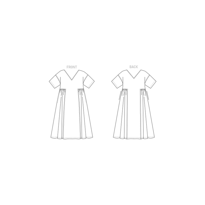 Patron Vogue 1799 robe de styliste femme, taille 32-40, en français