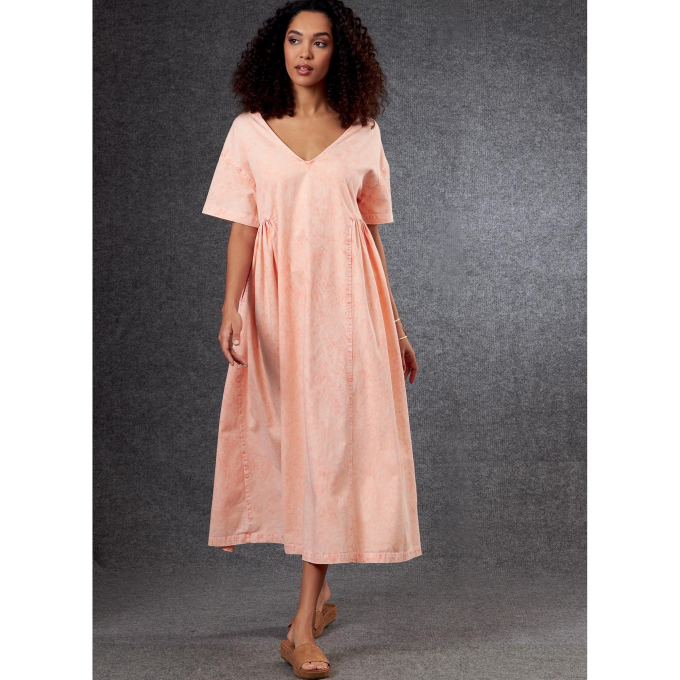 Patron Vogue 1799 robe de styliste femme, taille 32-40, en français