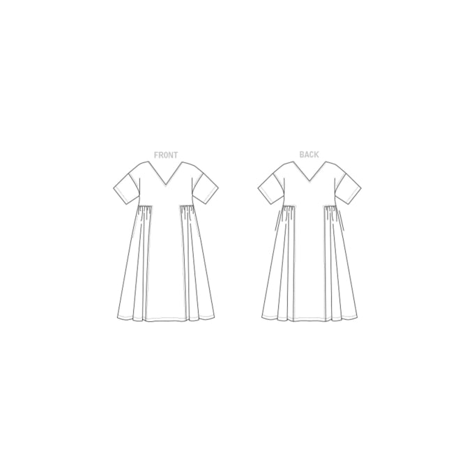 Patron Vogue 1799 robe de styliste femme, taille 42-50, en français