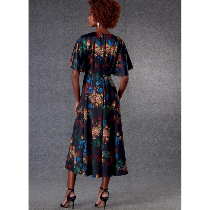 Patron Vogue 1801 robe femme, taille 32-40, en français