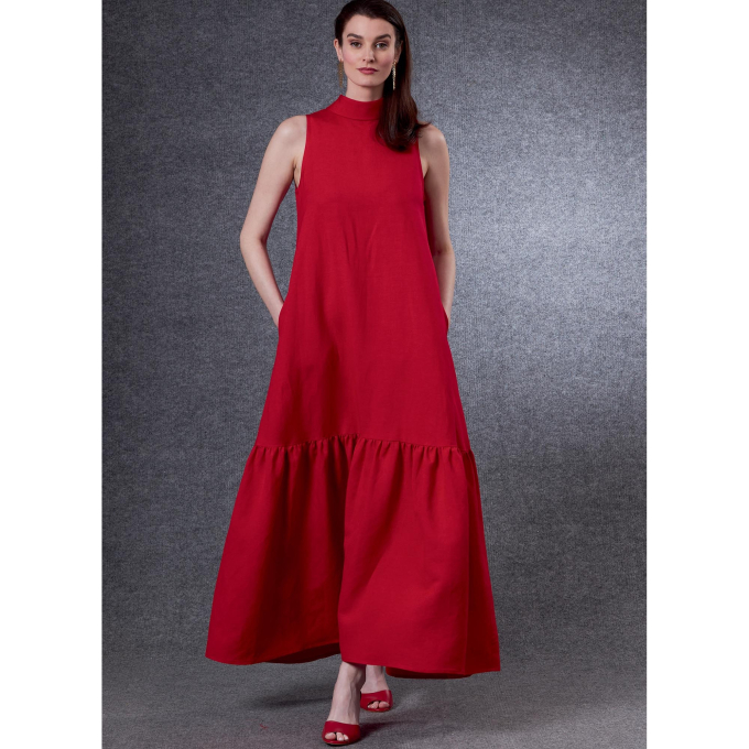 Patron Vogue 1802 robe femme, taille 32-48, en français
