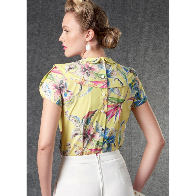 Naaipatroon Vogue 1809 blouse, maat 32-40, Dui/En/Fr