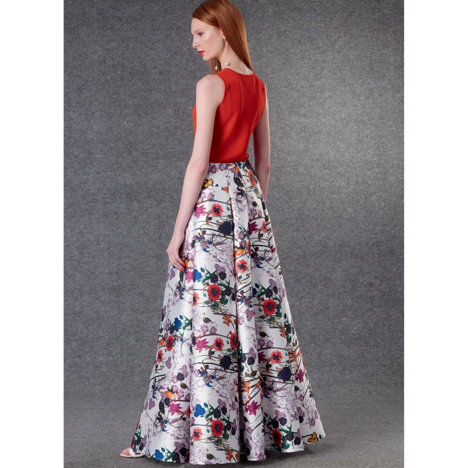 Patron Vogue 1813 jupe femme, taille 34-42, en français