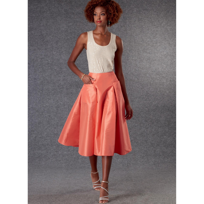 Patron Vogue 1813 jupe femme, taille 34-42, en français