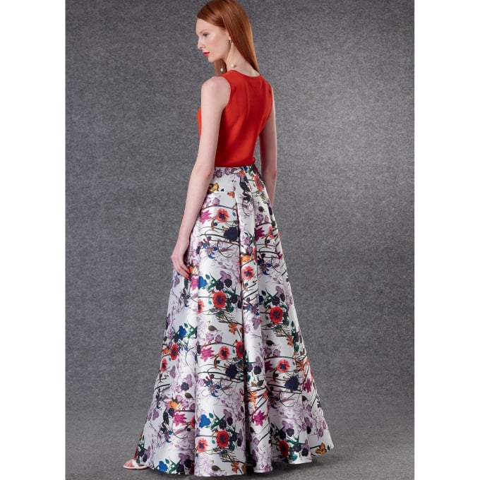 Patron Vogue 1813 jupe femme, taille 42-50, en français