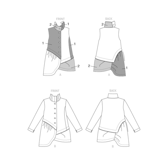 Naaipatroon Vogue 1817 Designer jas, 34-42 Dui/En/Fr