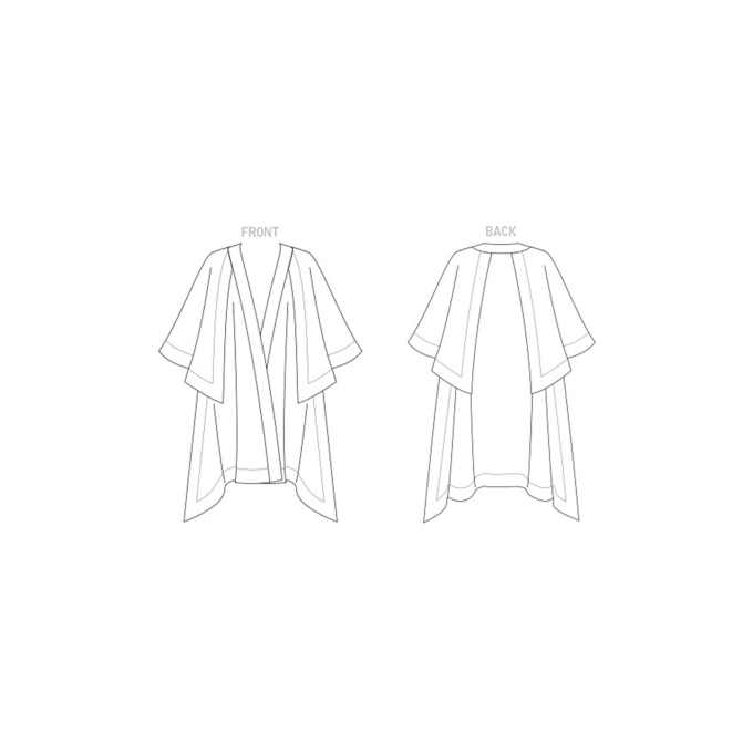 Patron Vogue 1818 cape de styliste femme, taille 32-48, en français