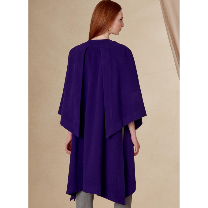 Patron Vogue 1818 cape de styliste femme, taille 32-48, en français