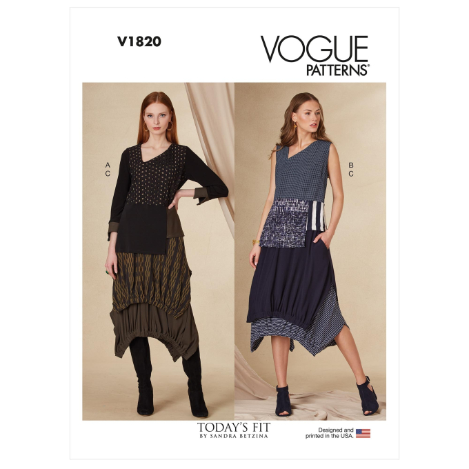 Naaipatroon Vogue 1820 designer combination, maat 32-48 Dui/En/Fr