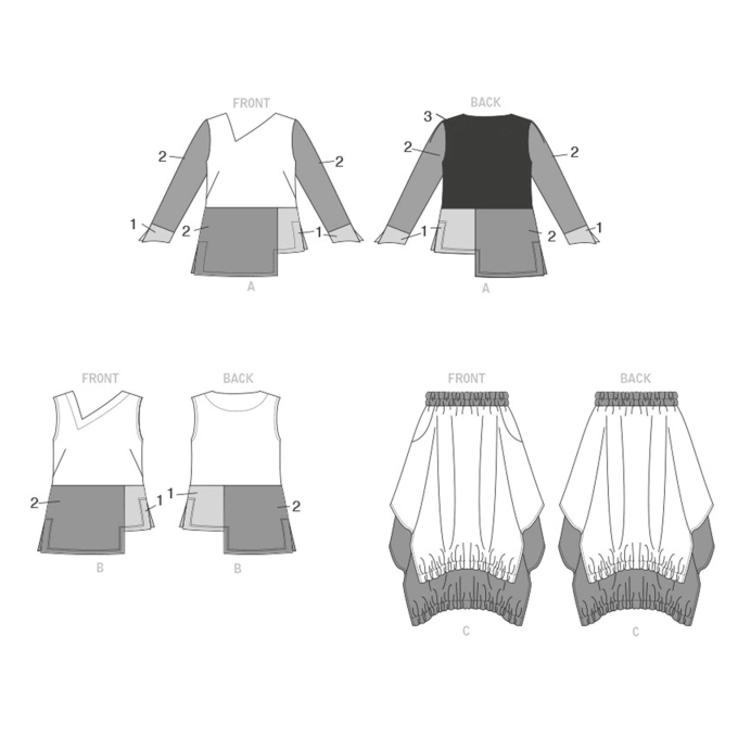 Naaipatroon Vogue 1820 designer combination, maat 32-48 Dui/En/Fr