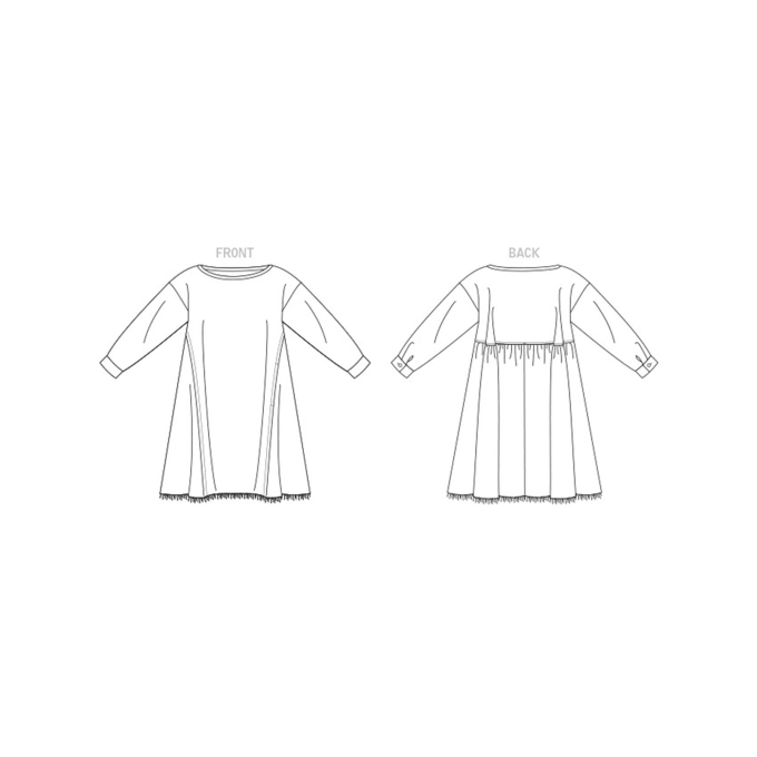 Patron Vogue 1821 robe de styliste femme, taille 32-48 en français