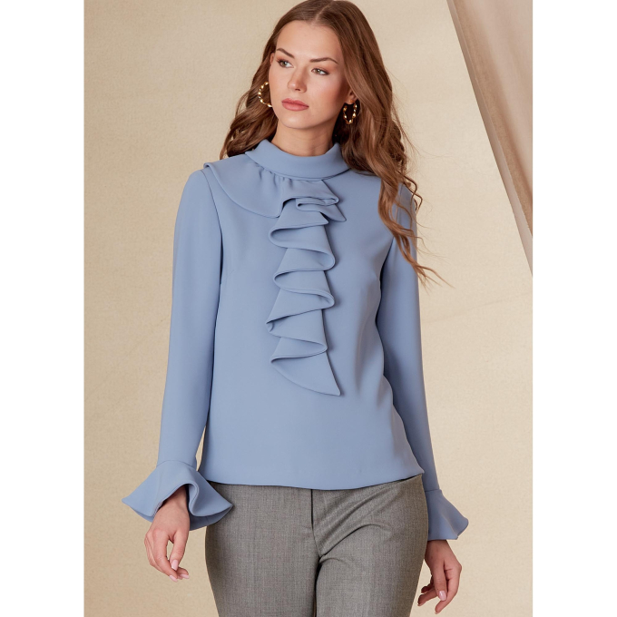 Naaipatroon Vogue 1824 blouse, maat 34-42, Dui/En/Fr