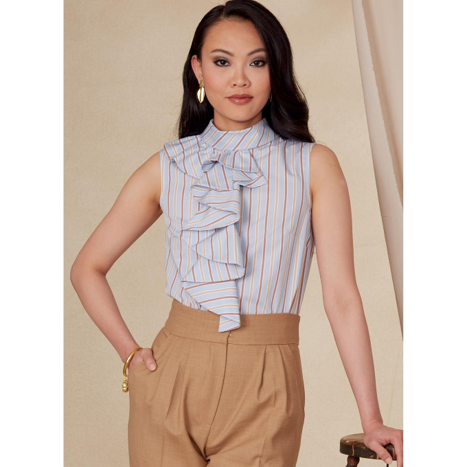 Naaipatroon Vogue 1824 blouse, maat 34-42, Dui/En/Fr