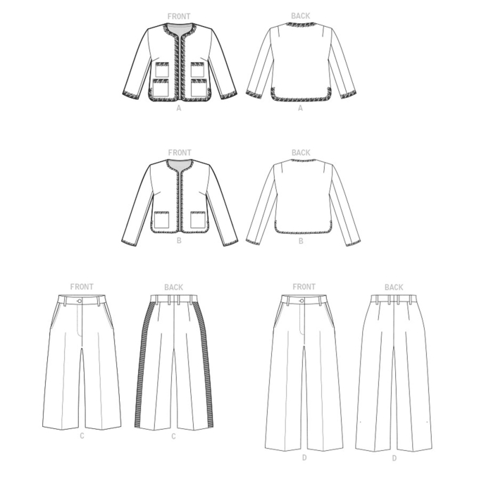 Naaipatroon Vogue 1830 combination, maat 34-42 Dui/En/Fr