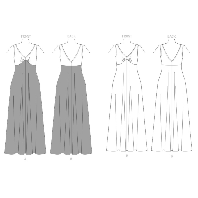 Naaipatroon Vogue 1842 jurk, maat 34-42 Dui/En/Fr