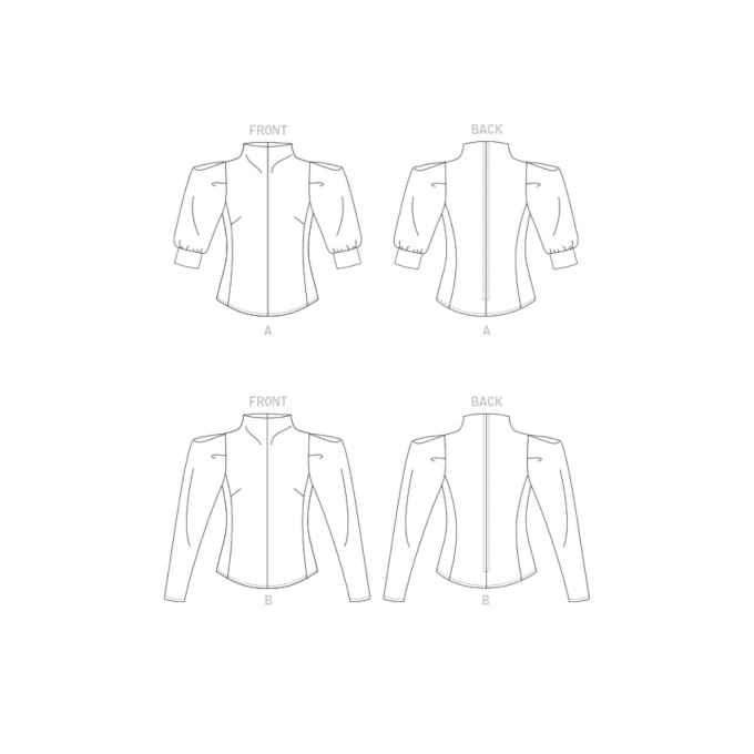 Naaipatroon Vogue 1847 Gr. 34-42 blouse, Dui/En/Fr