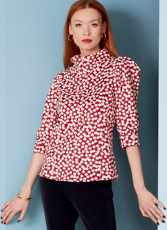 Naaipatroon Vogue 1847 Gr. 42-50 blouse, Dui/En/Fr