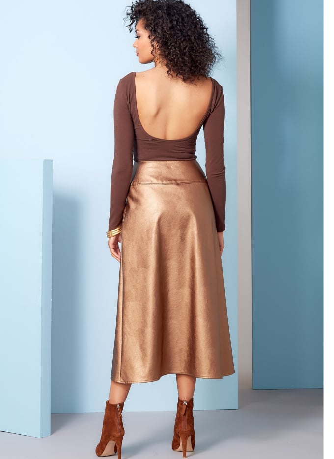 Patron Vogue 1850 jupe femme, taille 42-50, en français