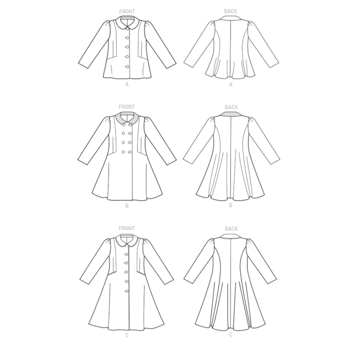 Naaipatroon Vogue 1856 kinderjas, maat 92-116, Dui/En/FR