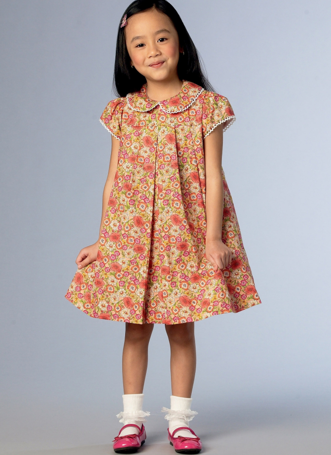 Vogue 1857 kinderjurk, maat 122-134, Dui/En/Fr
