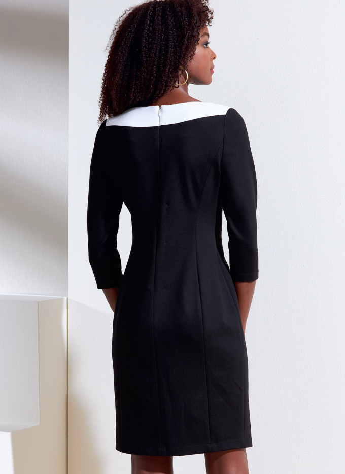 Naaipatroon Vogue 1858 designer jurk, maat 34-42, Dui/En/Fr