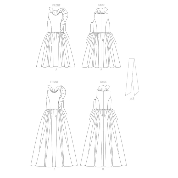 Patron Vogue 1861 robe de styliste femme, taille 34-42, en français